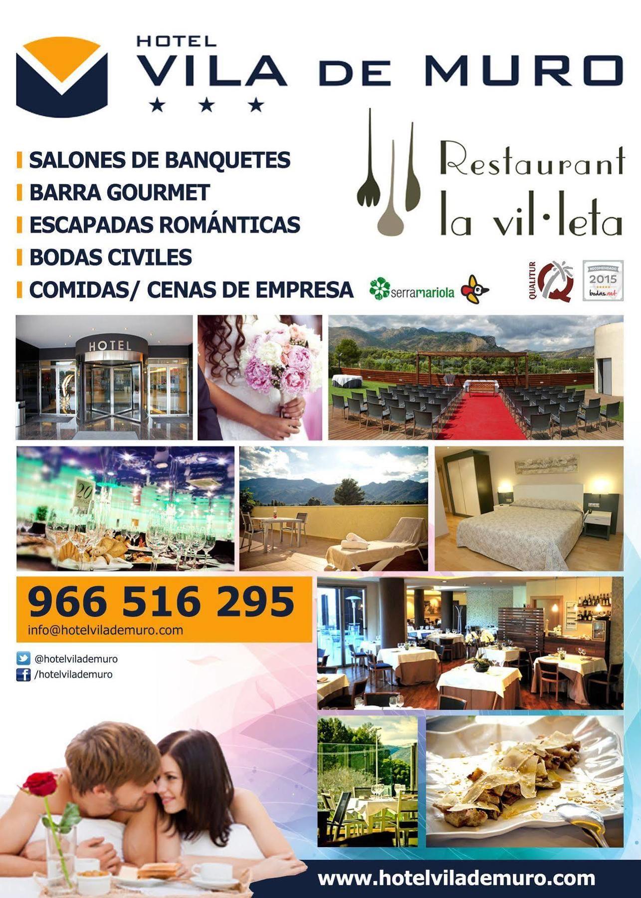 Hotel Vila De Muro Muro de Alcoy Ngoại thất bức ảnh